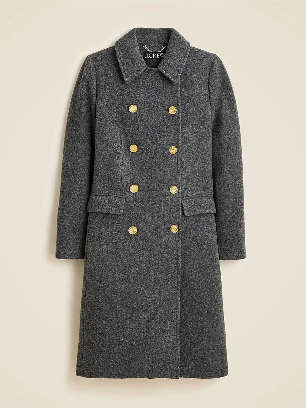 J.Crew Warwick Double Breasted Topcoat Italian Stadium Cloth Nello Gori
Size10T